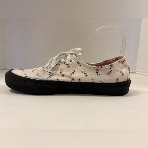 Vans Lazy Oaf limited edition flower blossom print lace-up sneakers size 9 - Picture 2 of 12